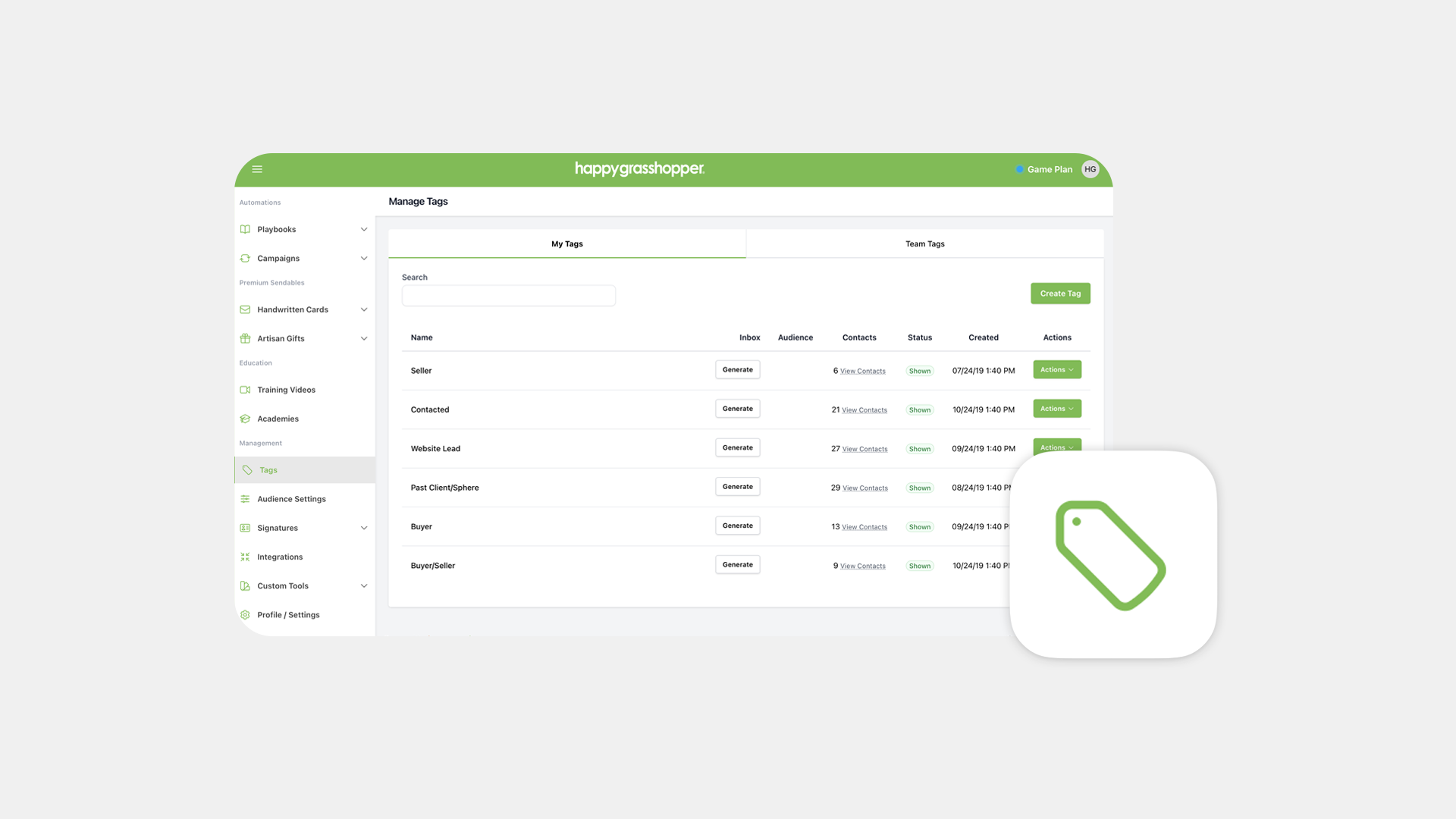 How to Use Tags and Audiences In Happy Grasshopper